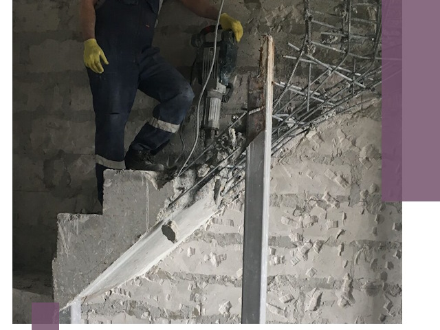 Демонтаж металлических и бетонных лестниц в Салавате