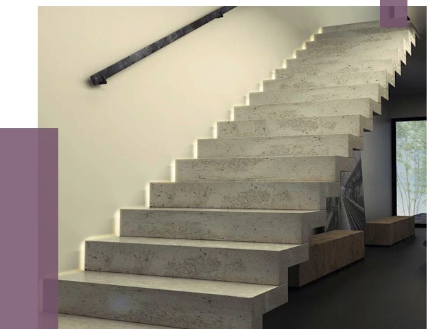 Облицовка бетонных лестниц в Салавате от 4801 руб/м2 