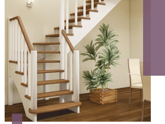 Г-образные лестницы под ключ в Салавате — изготовление и монтаж