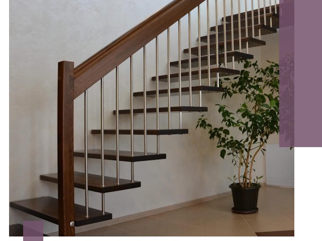 Лестницы на больцах под ключ в Салавате – изготовление и монтаж