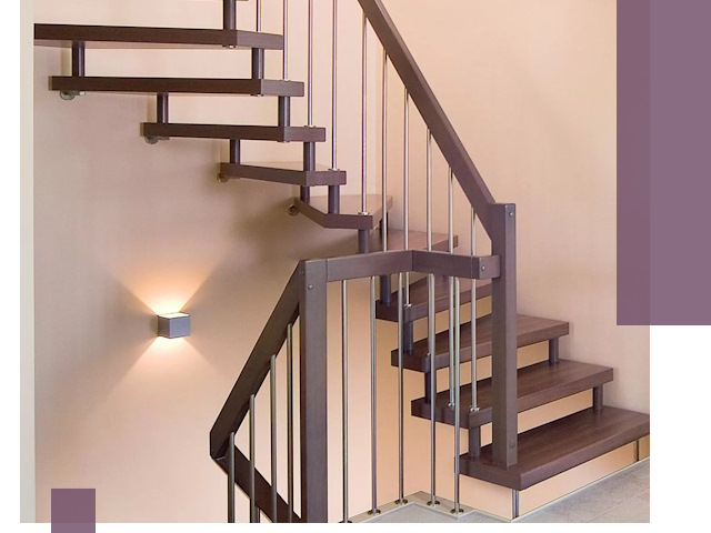 Изготовление лестниц на больцах в Салавате под ключ