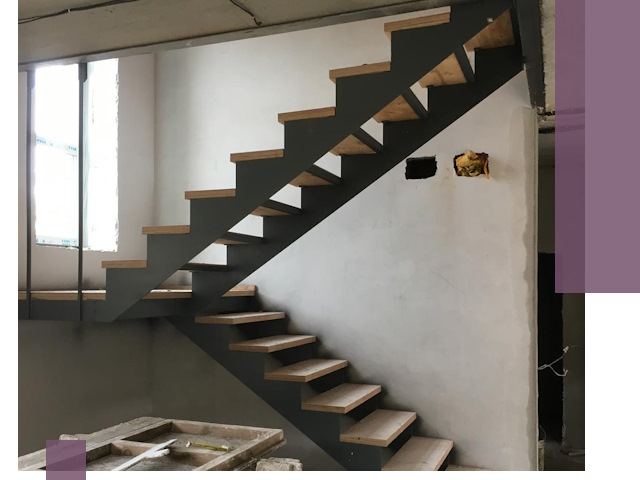 Изготовление лестниц на металлокаркасе в Салавате от производителя