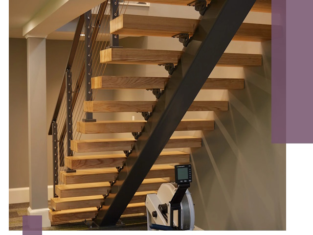 Лестницы на монокосоурах под ключ в Салавате - изготовление и монтаж