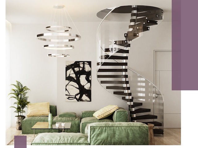 Лестницы для двухуровневой квартиры в Салавате — изготовление и монтаж