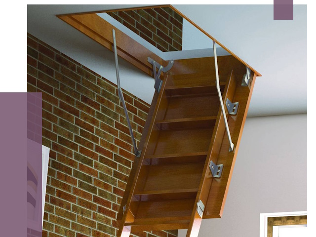 Установка чердачной лестницы в Салавате от 8162 руб. | ПРОЛЁТ-Слв