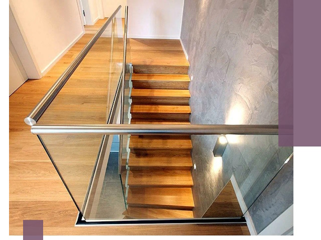 Перила для лестницы в доме — изготовление и монтаж в Салавате