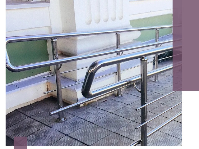 Ограждения пандусов из металла и нержавейки в Салавате