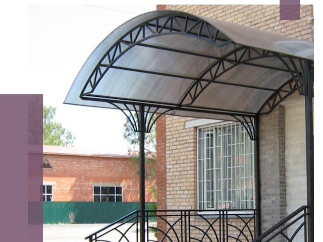 Металлические навесы и козырьки в Салавате от 13336 руб.