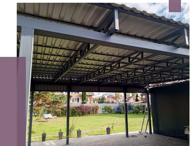 Монтаж навесов в Салавате от 7682 руб. — установка навеса | ПРОЛЁТ-Слв