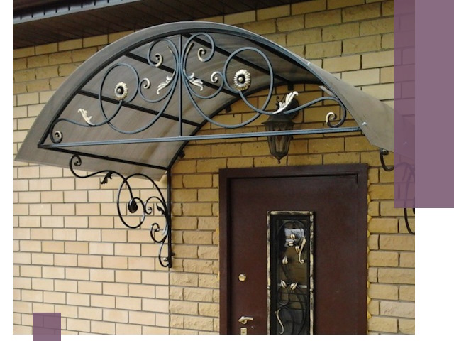 Изготовление козырьков из металла под ключ в Салавате