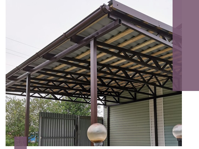 Навесы под ключ в Салавате: изготовление, монтаж и гарантия