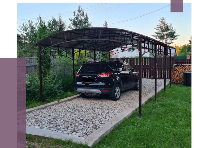 Навесы для автомобиля в Салавате от 13710 руб.  | ПРОЛЁТ-Слв