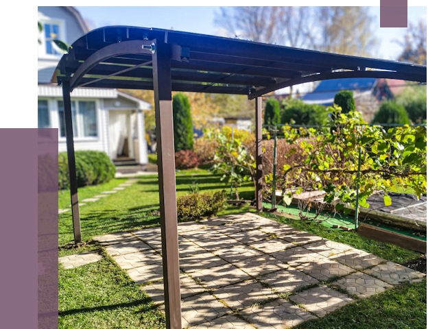 Навесы для дачи в Салавате от 13283 руб. под ключ — ПРОЛЁТ-Слв