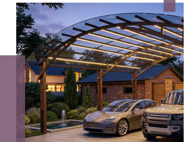 Металлические навесы в Салавате от 13230 руб. под ключ — ПРОЛЁТ-Слв