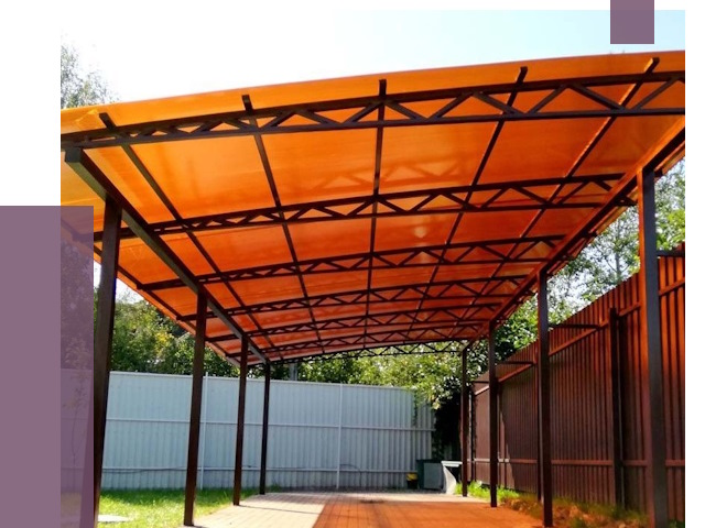 Односкатные навесы под ключ в Салавате от 13710 руб. 