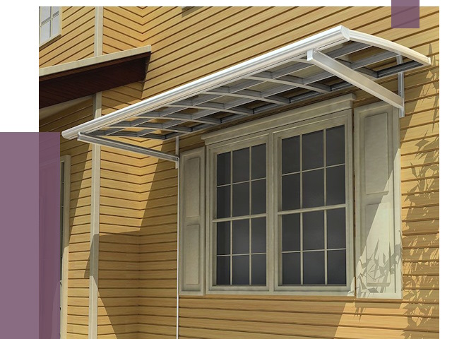 Козырьки над окнами в Салавате от 7948 руб. — монтаж, покупки | ПРОЛЁТ-Слв