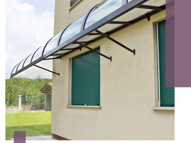 Козырьки над окнами в Салавате — изготовление и монтаж по выгоде