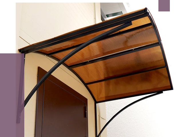 Недорогие козырьки в Салавате от 7916 руб.  | ПРОЛЁТ-Слв