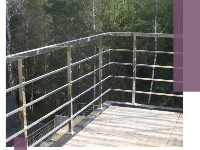 Парапеты из нержавеющей стали в Салавате — изготовление и монтаж