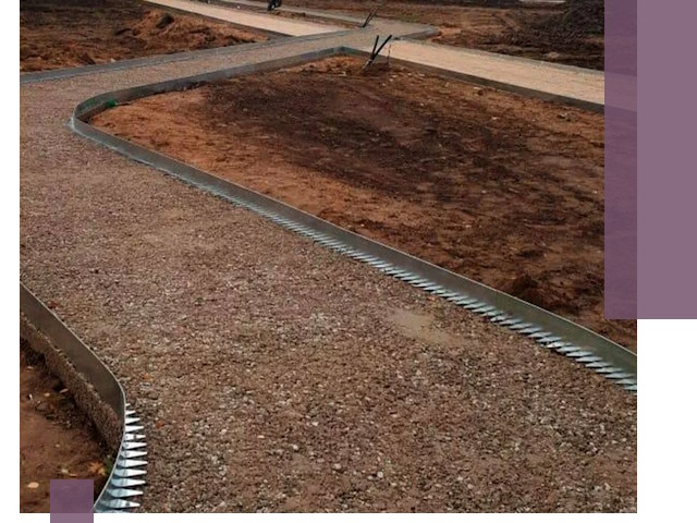 Металлические бордюры под ключ в Салавате — изготовление и монтаж