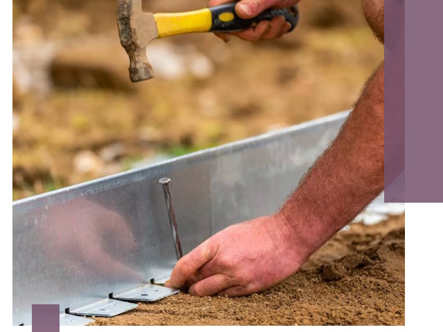 Монтаж металлических бордюров в Салавате быстро и качественно