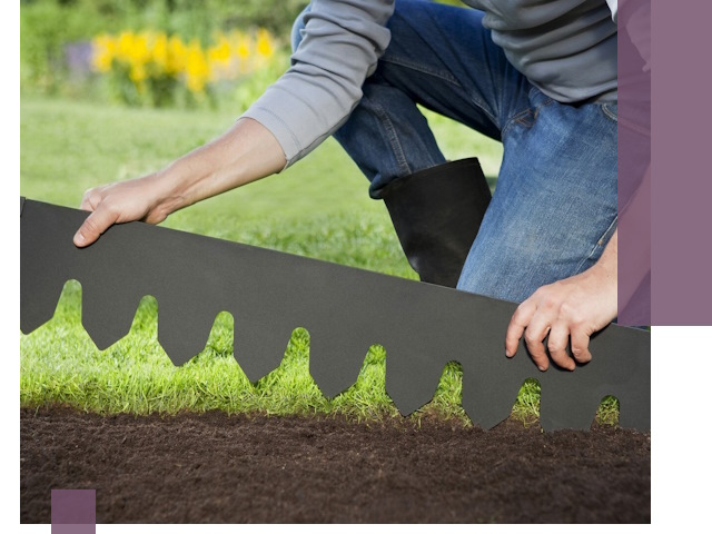 Металлические бордюры для газона в Салавате — изготовление и монтаж