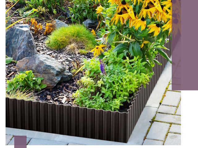 Металлические бордюры для клумб в Салавате — производство и монтаж