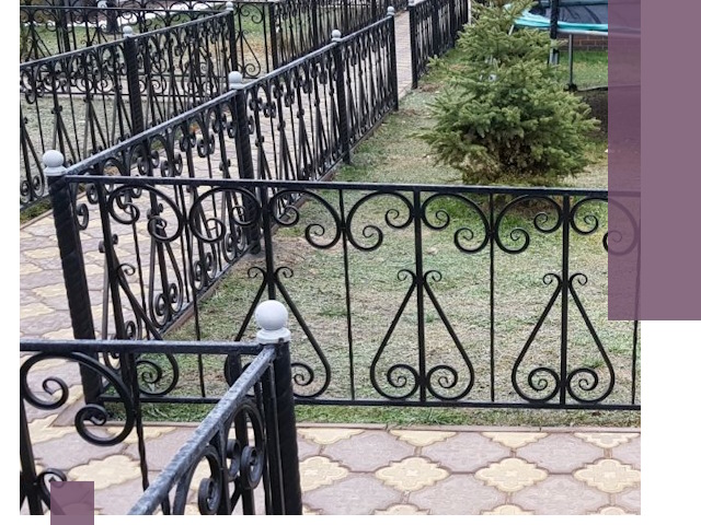 Кованые газонные ограждения под ключ в Салавате
