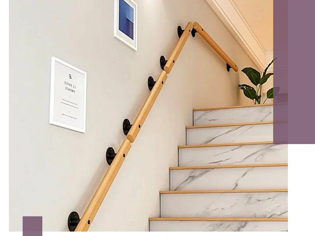 Поручни металлические и деревянные под ключ в Салавате