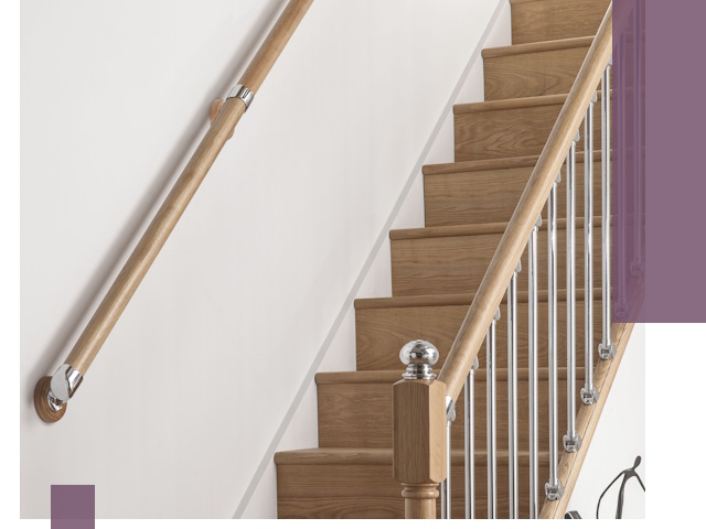 Пристенные поручни из стали и нержавейки под монтаж в Салавате